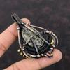 Turritella Agate Pendant Copper Wire Wrapped Pendant Genuine Gemstone Jewelry Handmade Pendant Copper Wire Jewelry Designer Pendant For Gift