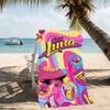 Beach Towel with Soy Luna Pattern - soft,absorbent,machine washable Lightweight&Modern,swimming,Travel Essentials
