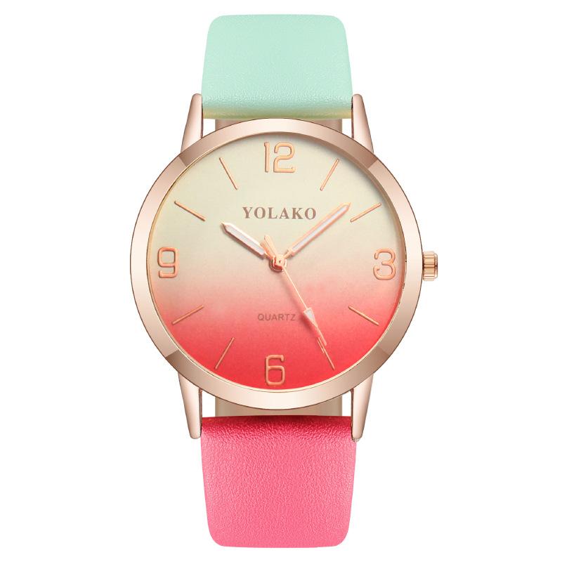 

Популярні цифрові жіночі годинники з поступовою зміною кольорів, жіночі годинники з поясом, кварцові годинники