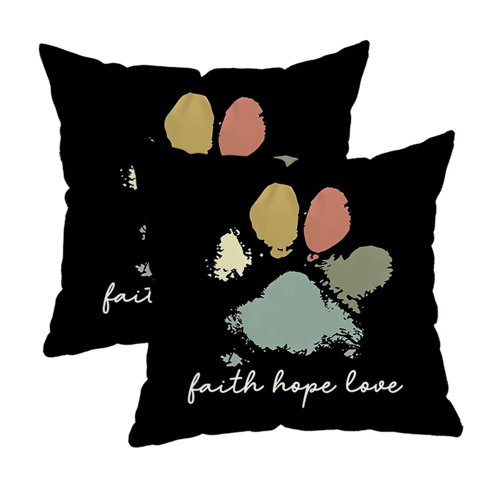 Faith Hope Love On Pillow Coverszipper Design, Decorative Pillowcase, 45X45 Cm Pillowcase