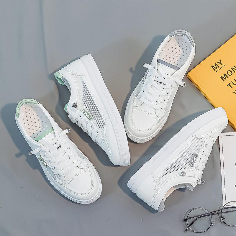 White Children's Canvas Shoes, Spring/Summer 2025: Trendy, Versatile, Breathable Mesh