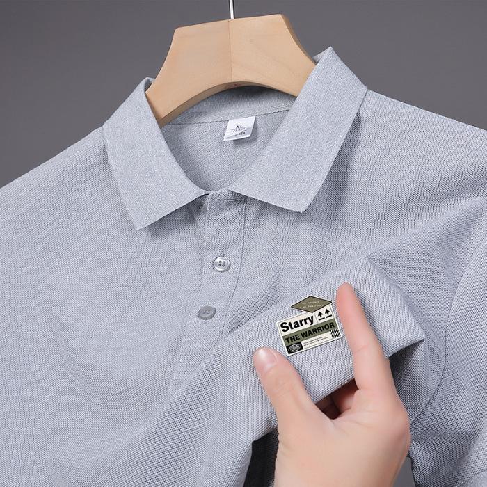 Latest Summer T-shirt Relaxed Fit Trendy Lapel Short-sleeved POLO Top T-shirt