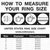 Fidget Anxiety Ring Drive Away Your Anxiety Stainless Steel Spinner Band Rings Cubic Zirconia Rings With Gift Box