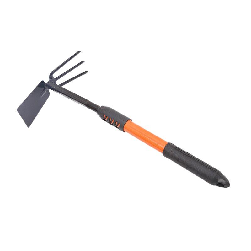 Sada zahradnických nástrojů s prodlouženou rukojetí pro sázení květin, kopání, pletí a hrabání