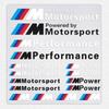 1 set Adesivo Emblema Auto Decorazione Auto Decalcomania Per Bmw M Performance Power X1 X3 X5 X6 E84 E83 F25 M3 E90 E91 E60 F15 F16 E70 F30