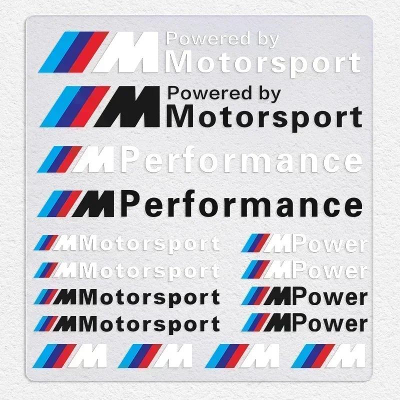 

1set Car Badge Sticker Car Decoration Decal For Bmw M Performance Power X1 X3 X5 X6 E84 E83 F25 M3 E90 E91 E60 F15 F16 E70 F30