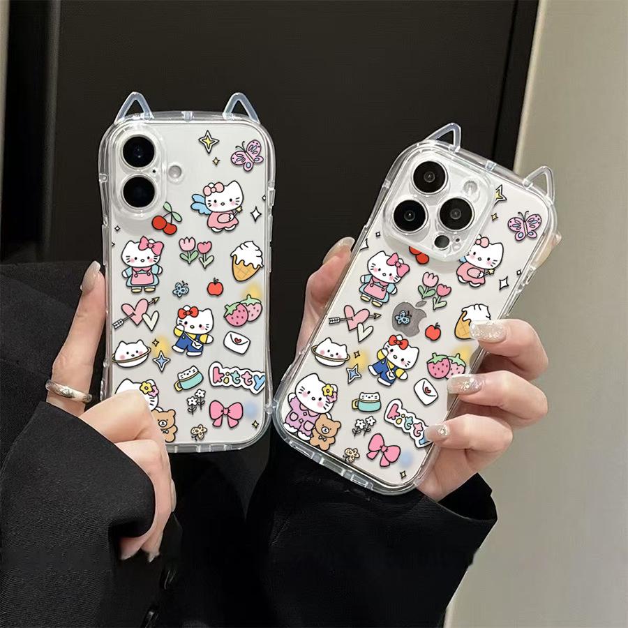 Sanrio Cat Ears KT Phone Case for Apple 17 - New Model iPhone 13