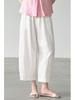 Pantaloni Casual da Donna 100% Lino Puro - Nuova Collezione Primavera/Autunno 2026, Traspiranti, Ampi, Gamba Dritta.