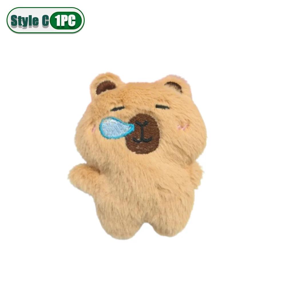 

1-20PCS Cute Capybara Plush Pendant Emoji Dolphin Keychain Stuffed Doll Bag Hanging Ornaments for Kids Backpack Decoration Gift