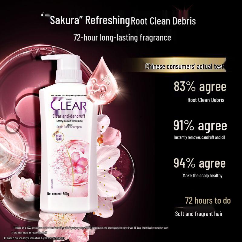 Clear Cherry Blossom Refreshing Anti-Dandruff Scalp Care Shampoo
