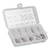 120Pcs E Clip Circlip Retaining Ring 304 Stainless Steel Assortment Set Kit for Bearing