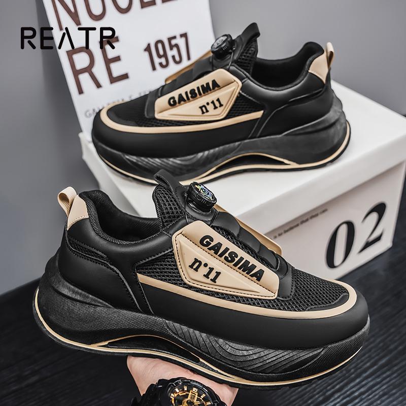 Chunky Sneaker Plus Size 45 Men Designer Sport Shoes Fashion Casual Leather Fabric Height Increased Flat Platform Shoes