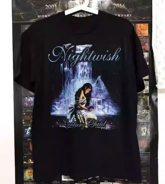 Nightwish Nightwish Band Peripheral, Men's and Women's Short Sleeve T-Shirts, Metal Gothic Diablo Niche