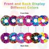 10 Stück Glänzende Metallic Scrunchies Haargummi Meerjungfrau Elastische Haarbänder Scrunchy Pferdeschwanzhalter Accessoires für Frauen Mädchen