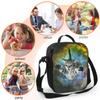 Katze Galaxie Isolierte Lunchtasche für Schule Arbeit Picknick Niedliches fliegendes Kätzchen Reise im Weltraum Lunchbehälter Wiederverwendbare Kühltasche