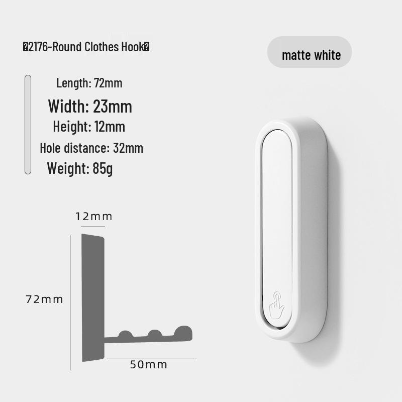 Modern Minimalist Foldable Zinc Alloy Coat and Hat Hook