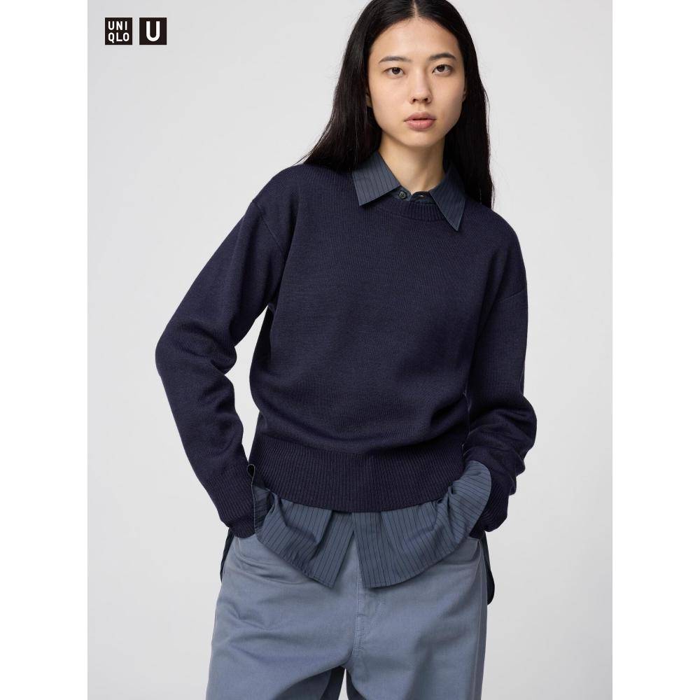 Uniqlo Double Face Crew Neck Sweater