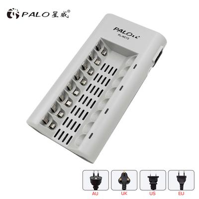 PALO Ladegerät Original 8 Steckplätze Ladegerät für AA AAA Ni-MH Ni-Cd 1,2 V Batterien Intelligentes Akkuladegerät