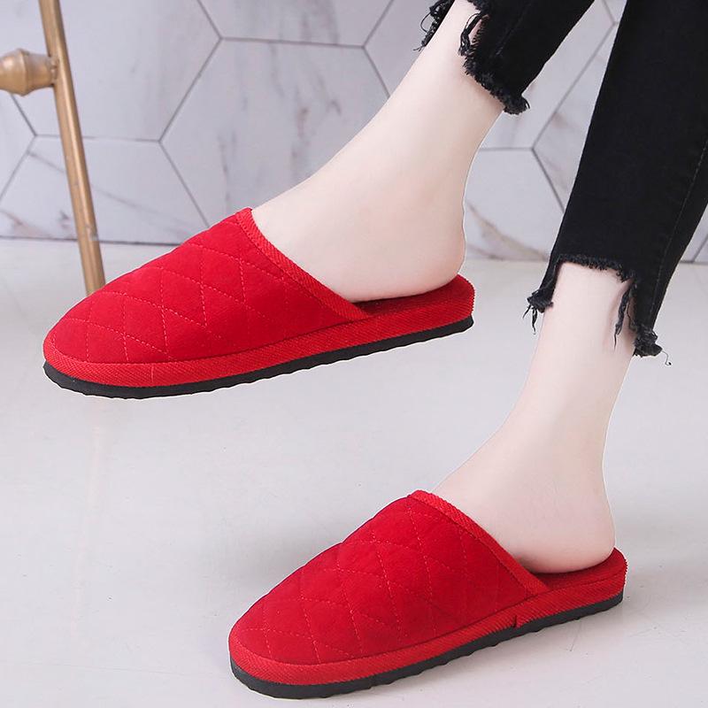 Non-Slip Foam Sole Cotton Slippers for Men & Women - Warm, Silent, and Ideal for Home or Guest Use In Spring, Autumn, and Winter