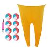 Granny Pants Yard Game Throwing Catch Ball Toys Field Family Reunion Game with Balls and Pump 1pc Pants+8 16cm Tricolor