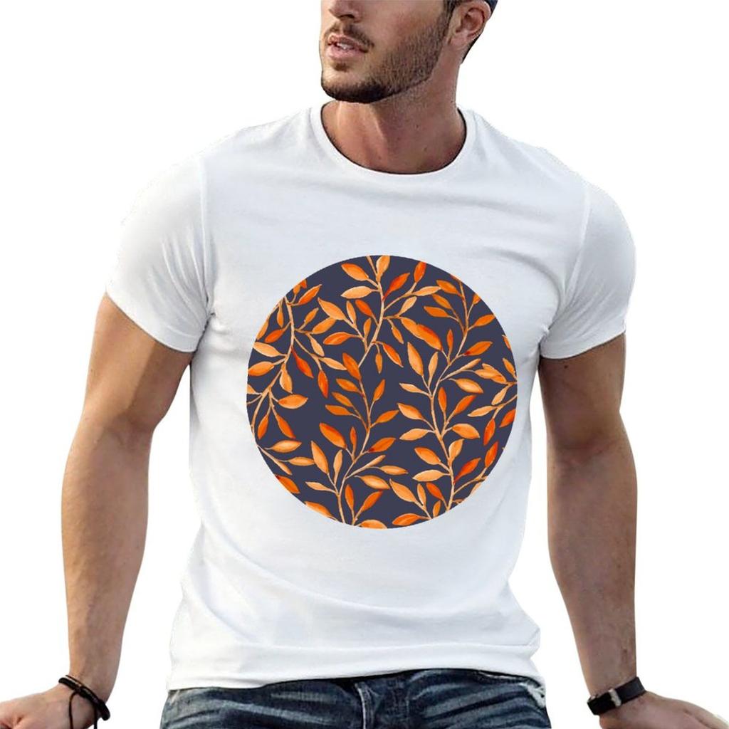 Autumn Pattern Tshirt Modern Style Print Tshirt