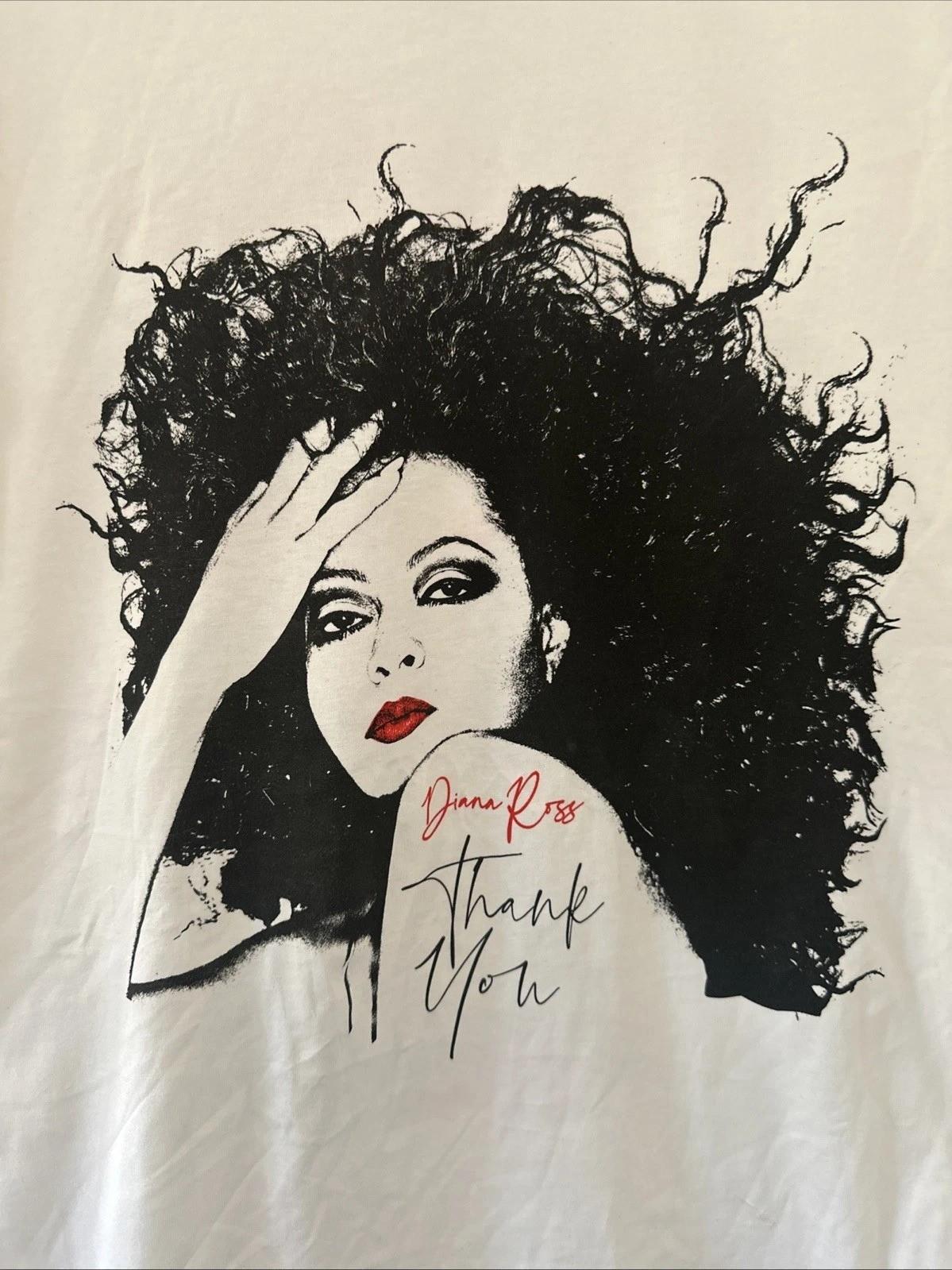 Rare Hot Diana Ross Singer White S to 5XL Concert Shirt SN727 M