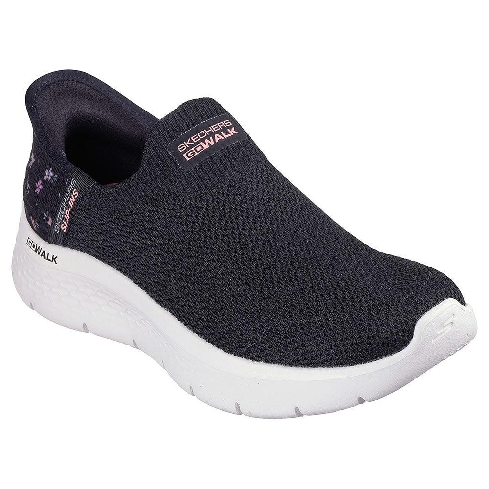 Skechers Go Walk Flex Comfortable Versatile Low-Top Casual Shoes Women Sneakers Black 124822-BKPK-5