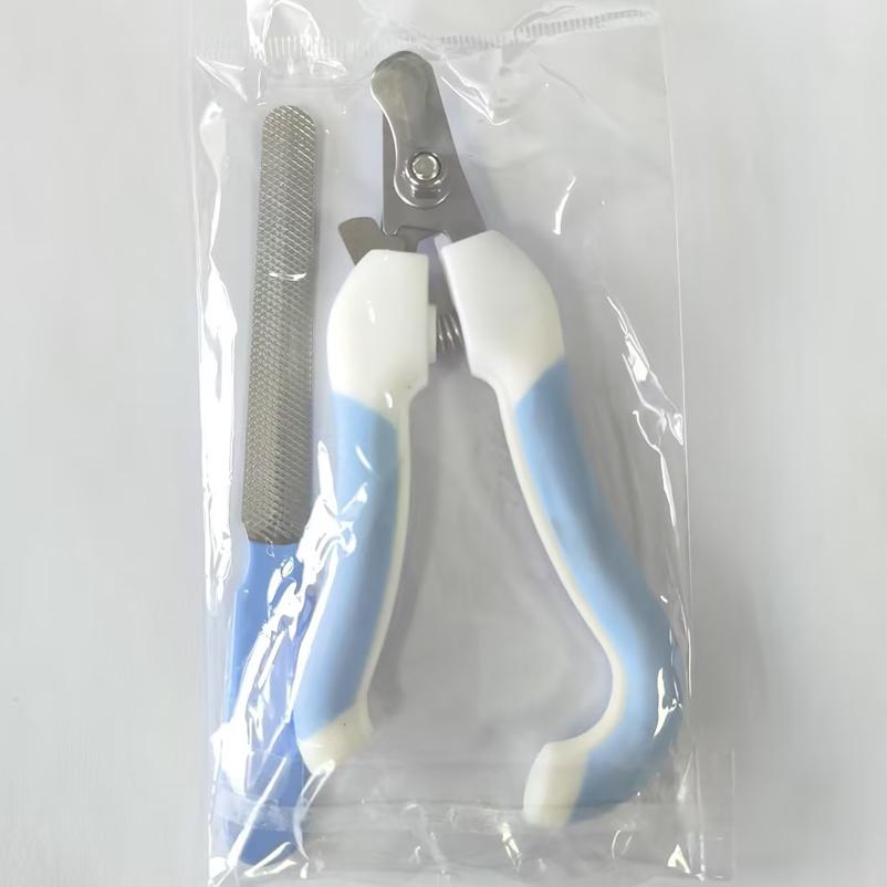 Professional Pet Nail Clipper Stainless Steel Dog Cat Nails Trimmer Labor-Saving Clipper Convenient Grooming Supplies Pink Blue