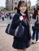 School Popular Among High School and Junior High School Boston Bag Key Holder Shoulder Bag, Girls. Style, Self-standing, Mini, Multi-functional