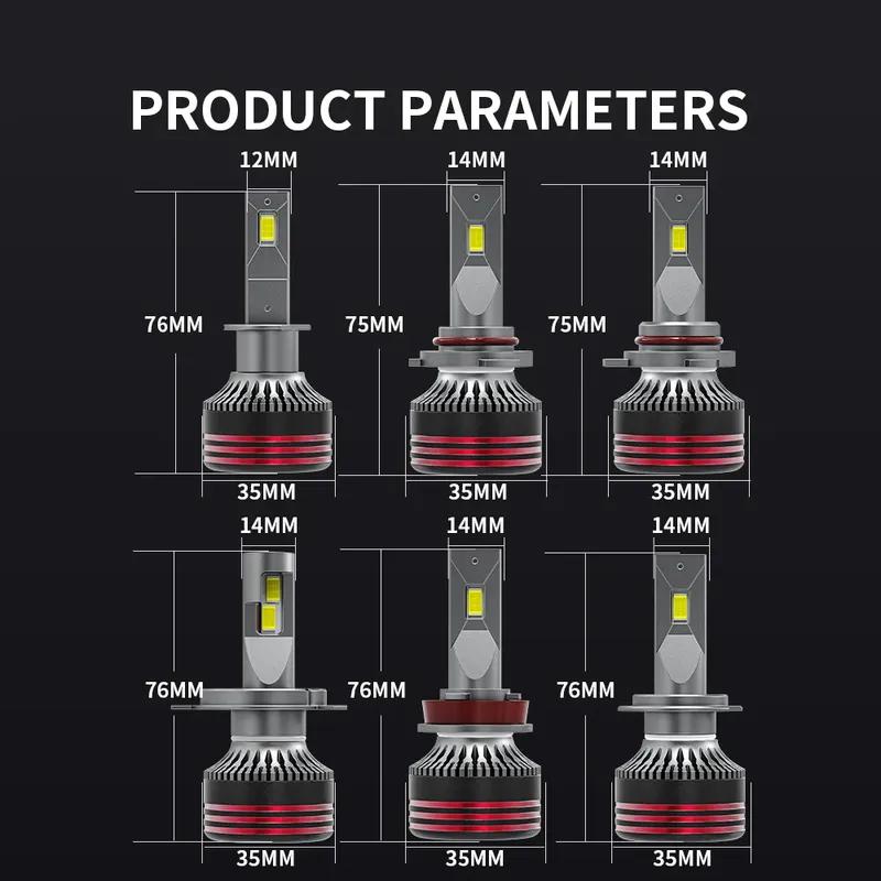 M8 PRO H1 H4 H7 Led Canbus Lamps H8 H9 H11 H16 JP 9012 HIR2 880 Headlight Bulbs 130W HB3 9005 HB4 9006 Car Lights Stable Work