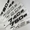 Car Trunk Words Letters Logo Badge Emblem Decals Sticker For BMW 7 Series 730e 740e 745e 750e 760e F01 F02 G11 G12