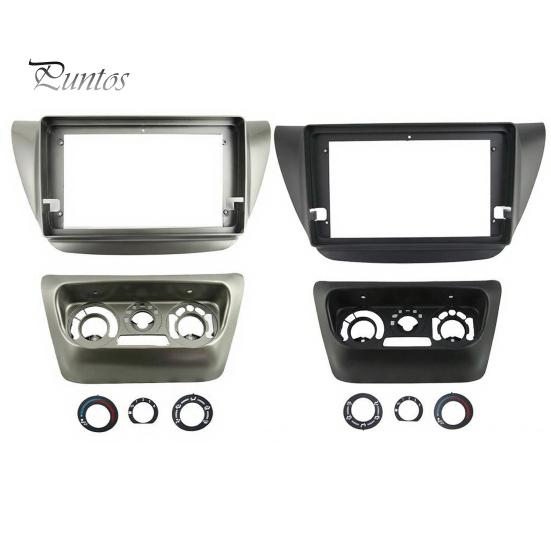 Non Destructive Installation Frame 9 Inch Car Radio Dash Kit for Lancer IX 2006, Navigation Fascia Panel, Center Console Replacement Android Head Unit