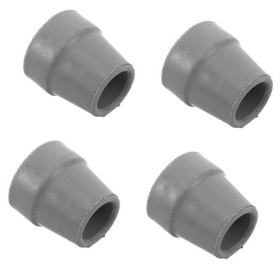 4pcs Inch Non-Skid Rubber Walking Tips Replacement For Quad Base Cane Tip Accessories Cane Bottoms For Stability Crutch Feet