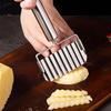 1pc-Stainless Steel Spike Potato Cutting Multifunctional Home Kitchen Vegetable Cutter French Fries Wave Knife Fancy Slicer