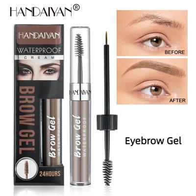 Tetovací gel na obočí Polopermanentní Voděodolný Dlouhotrvající Barva na obočí Barvivo Černohnědá Barvicí krém na obočí Dámský make-up