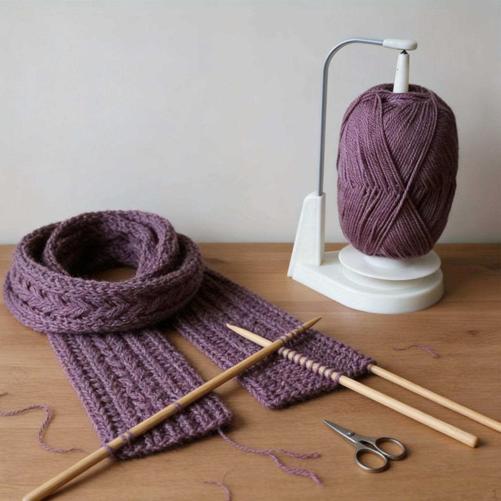 

Crochet Yarn Holder Ball Dispenser Stand Multifunction Degree Rotation Gifts Winder for