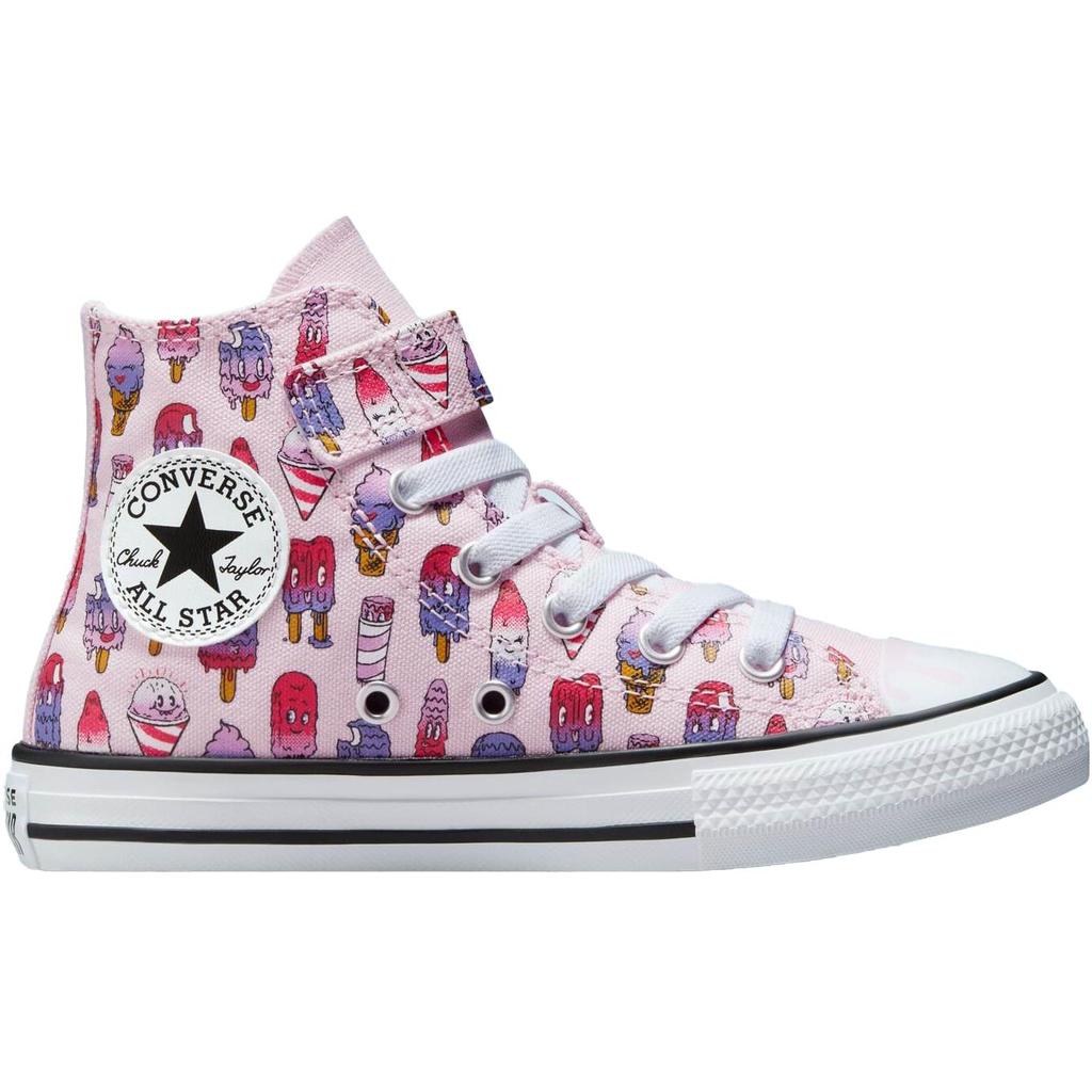Converse Chuck Taylor All Star Easy-On Frozen Treats Comfortable Versatile Anti-Kick Shock-Absorbing High-Top Kids Canvas Shoes Kids Sneakers A02153C