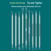 Precision Acne & Blackhead Removal Tweezers Set - Pimple Needle and Squeezing Tool