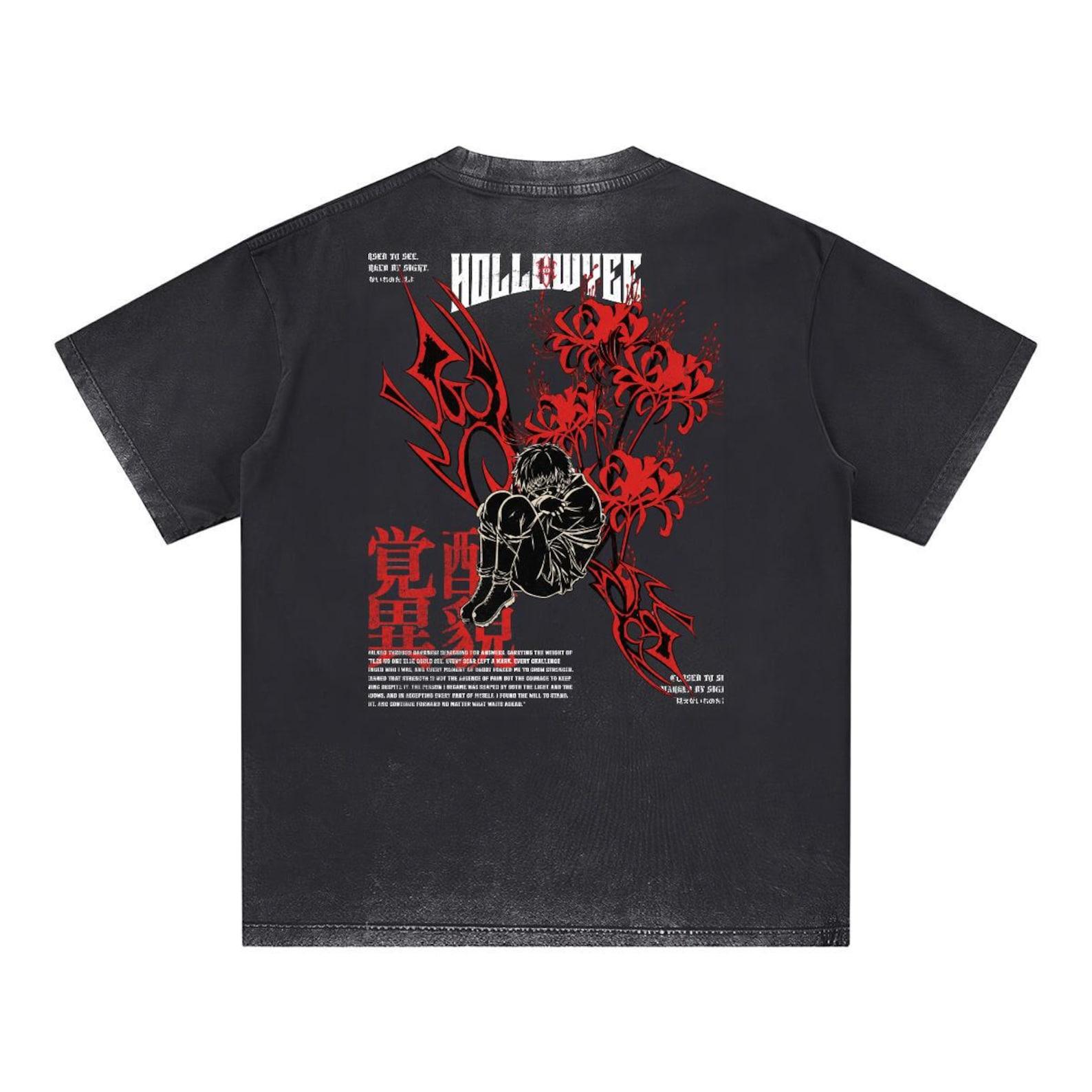 Tokyo Ghoul Spider Lily Anime T-Shirt, Vintage Streetwear Manga Tee M