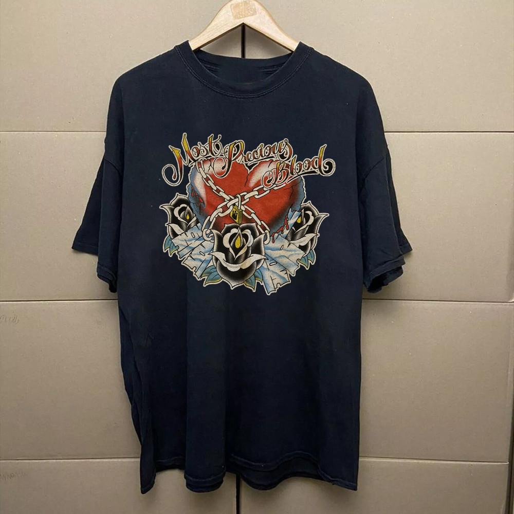 Hot Vintage Most Precious Blood Band Shirt Unisex S to 5XL BO104 Unisex T-Shirt XXL