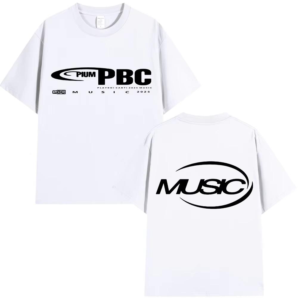 Playboi Carti I Am Music 2025 Album T Shirt Opium Hip Hop Vintage Summer T-shirt Men Women Cotton Male T-shirts Streetwear Gifts