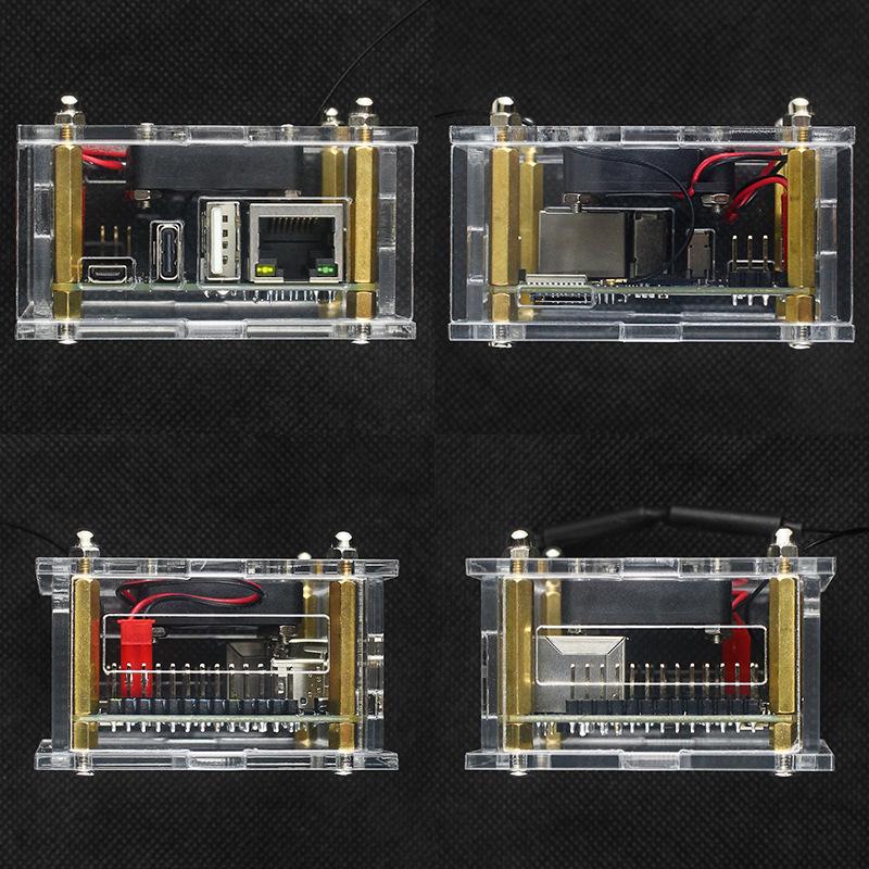 Orange Pi Zero 3 Acrylic Case with Fan & Heatsink - Protective Enclosure