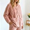Damen Pyjama Oberteil mit langen Ärmeln, Lockeres Schlafshirt, Loungewear für Damen