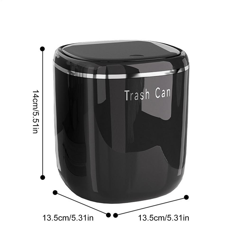 

Mini Desk Trash Can 2.6L Small Waste Bin Basket Tabletop Compact Garbage Can For Bathroom Kitchen Bedroom Dorm Room Car Office