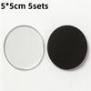 5Sets Diy Transparent Acrylic Magnet Set Square Round Fridge Magnets For Photos Home Decor Kids Crafts