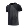 Herrs Snabbtorkande Isilkes Sport-T-shirt med Mörkt Mönster