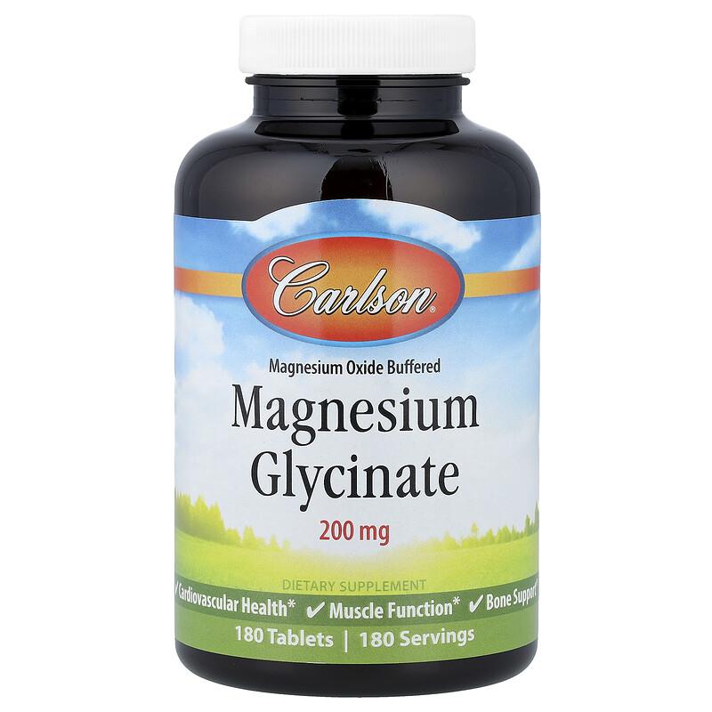 Magnesium Glycinate, 200 mg, 180 Tablets