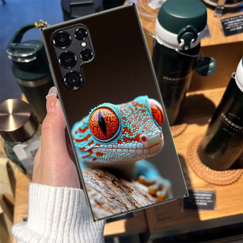 Lizards and Geckos Have Big Eyes Cases Phone Case for Samsung Galaxy S26 Ultra S25 Edge S24 S23 FE S21 Plus S20 S22 S10 Cover TP