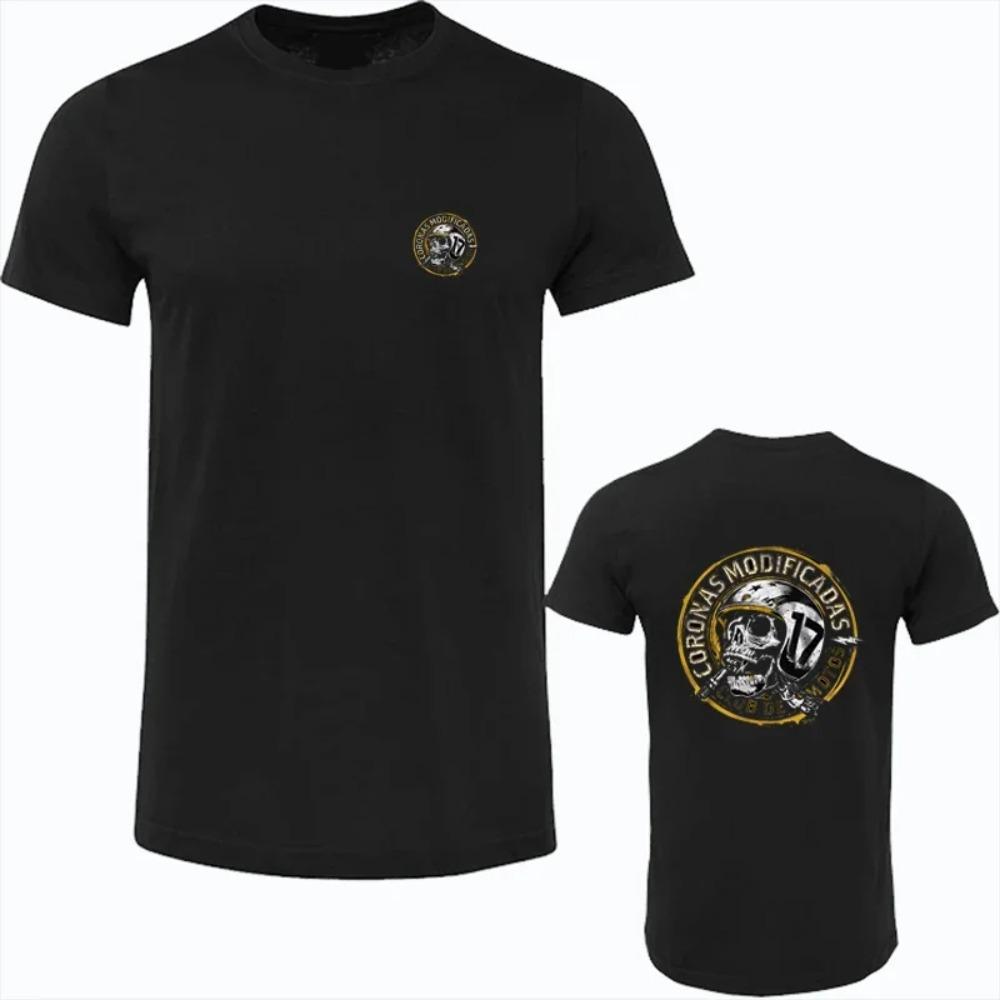 Vintage Road Devils Car T Shirt Men Summer New Arrival O-neck Industrial Style DIY Black T-shirts Leisure