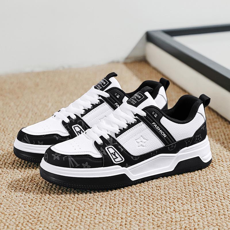 European station tide brand men's shoes spring 2025 new trend Korean version versatile low-top casual sports shoes thick baseplate shoes